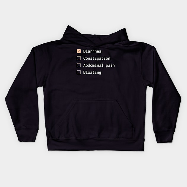 Gastroenterologist check list Gastroenterology Kids Hoodie by MedicineIsHard